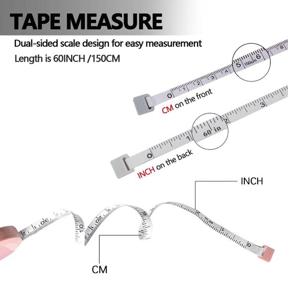 ⭐️2 PACK Blue Tape Measure Self Retracting With Push Button - Picture 3 of 5